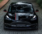 The Germany-based company has unveiled a tuning kit with several visual improvements for the Tesla Model 3 Performance (Image: Manhart Performance)