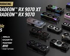 The AMD Radeon RX 9070 XT has been benchmarked online (image source: AMD)