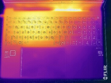 Surface temperatures stress test (top side)