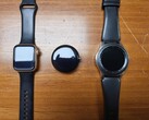 The Pixel Watch joins the Galaxy Watch on its right and the Apple Watch on its left. (Image source: u/tagtech414 via reddit)