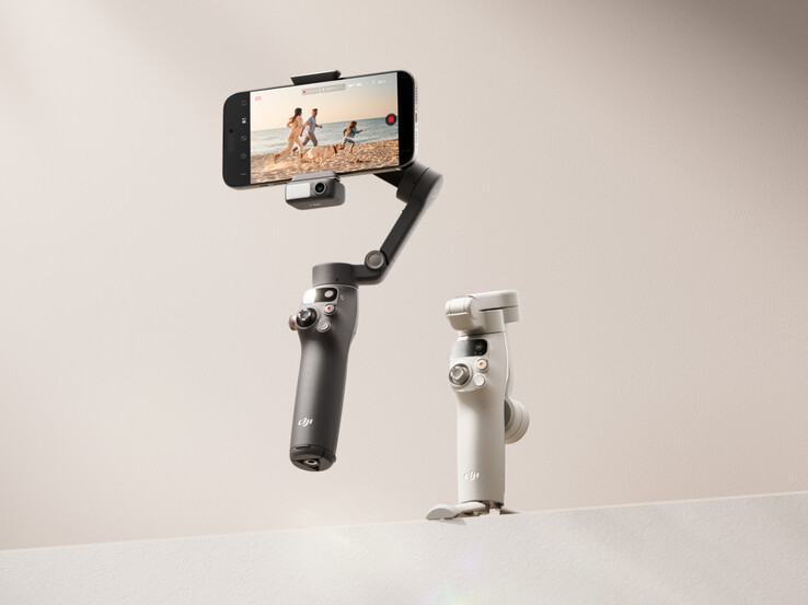 The Osmo Mobile 7P and Osmo Mobile 7, from front to back. (Image source: DJI)