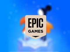 Epic Games' next mobile giveaway could be another popular puzzle game, storefront logo pictured. (Image source: Epic Games Store - edited)