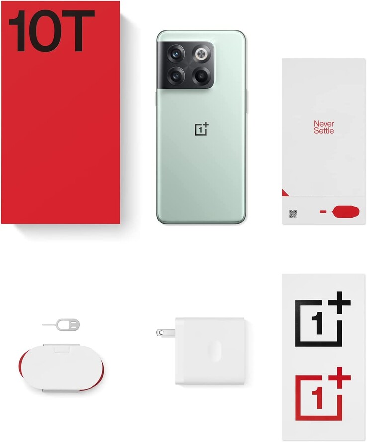 OnePlus does not include many accessories with the OnePlus 10T. (Image source: OnePlus)