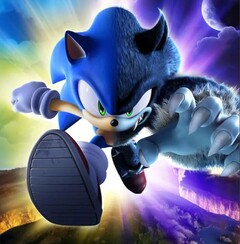 Sonic Unleashed, in which players take control of the titular Sonic as he transforms into a &quot;werehog&quot; (pictured), has been ported to the PC. (Image source: Sonic Unleashed cover art)