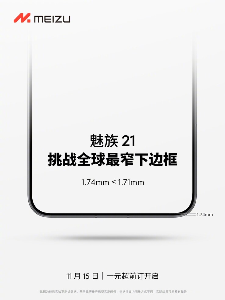 Meizu hypes the 21 in terms of a very specific display upgrade. (Source: Meizu via Weibo)