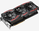 The ASUS ROG Strix version of the Vega 64 features a similar visual design to previous strix GPUs. (Source: ASUS)