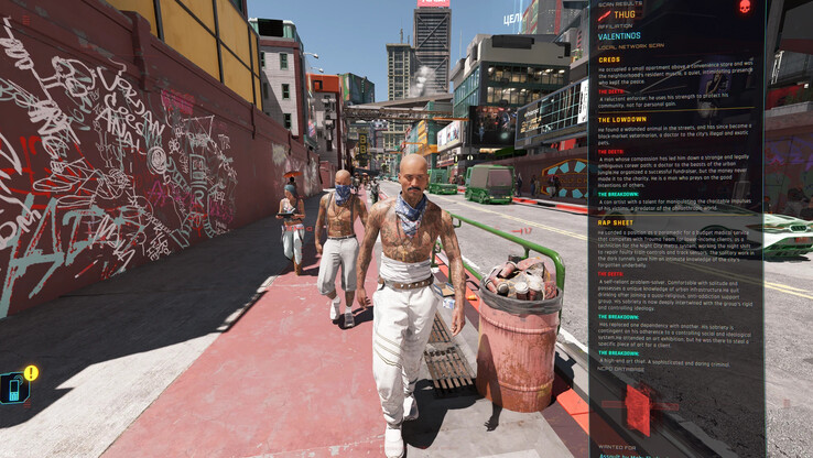 Image of the Ambient Factions Of Night City mod showing a new gang. (Image source: Slim420m - Nexus Mods)