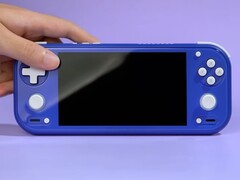 The Anbernic RG 55G1 in Indigo, one of the three colors it will be available in.