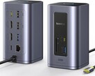 The Baseus Nomos NU1 Air Spacemate has four ports on the front and eight on the back. (Image source: Baseus/Amazon)