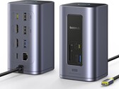 The Baseus Nomos NU1 Air Spacemate has four ports on the front and eight on the back. (Image source: Baseus/Amazon)