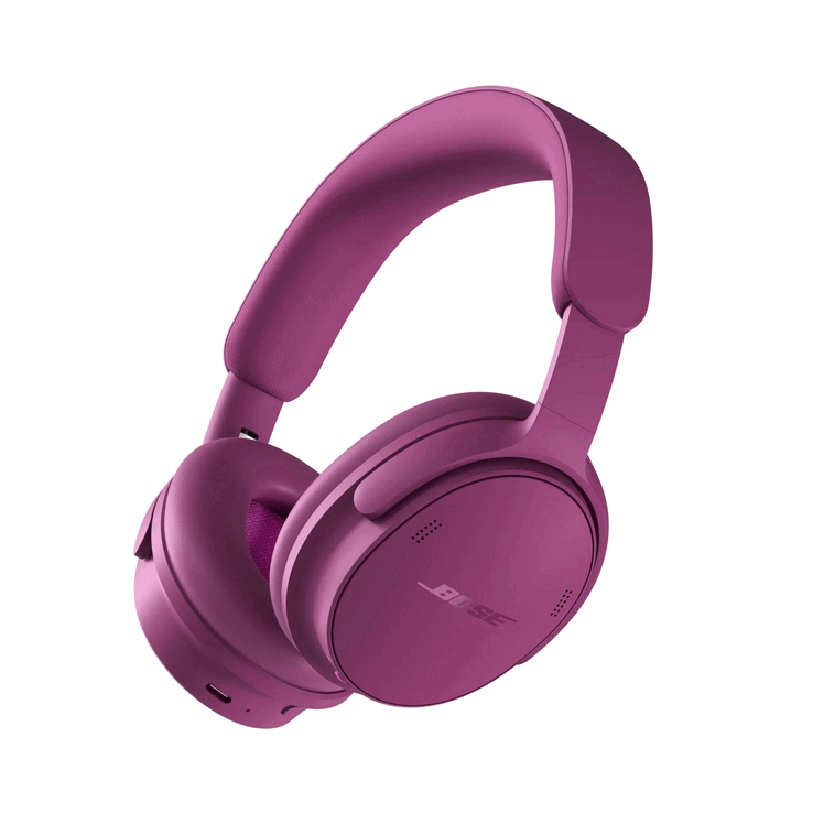 Bose QuietComfort Headphones (2nd Gen) in Rosewood Mauve.