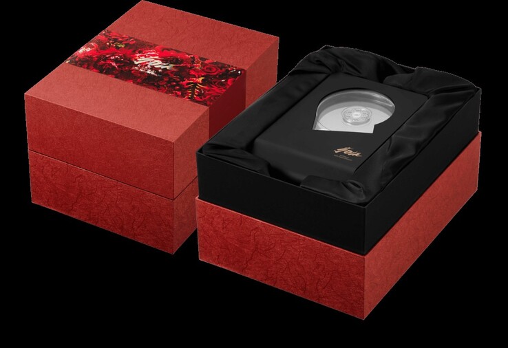 The 'Skeleton Hard Disk' comes in an exclusive keepsake box. (Image source: Buffalo)