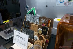 The company’s own laser cutters are also on display