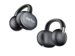 The EarFun Clip 2 earbuds clip onto ears to provide AI translation and resolution music playback. (Image source: EarFun)