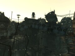 A remastered render of the Megaton bridge in Fallout 3