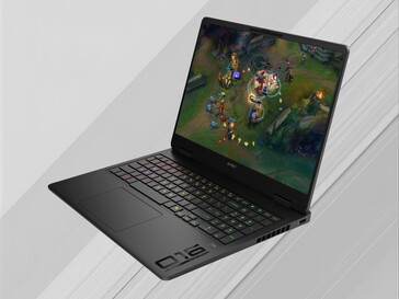 HP Omen 16 gaming laptop front view at angle (Image source: HP)