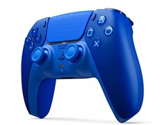The Icon Blue Special Edition DualSense Controller has tiny PlayStation icons on the touchpad.