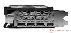 The KFA2 GeForce RTX 4070 EX Gamer's external ports