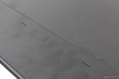 Stereo speakers face toward the rear instead of the front, so audio can seem muffled Stereo speakers face toward the rear instead of the front, so audio can seem muffled