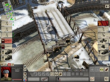 In the image: A gameplay screenshot from Men of War: Assault Squad.