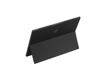 A built-in kickstand makes it easy to prop up the tablet on a surface