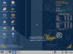 Parted Magic desktop view (Image source: Parted Magic LLC)