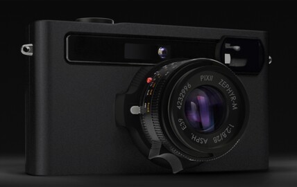 The Pixii Max full-frame rangefinder camera.