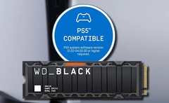 The WD_BLACK SN850 SSD is compatible with the PlayStation 5 thanks to its fast read and write speeds. (Image source: Amazon/Sony - edited)