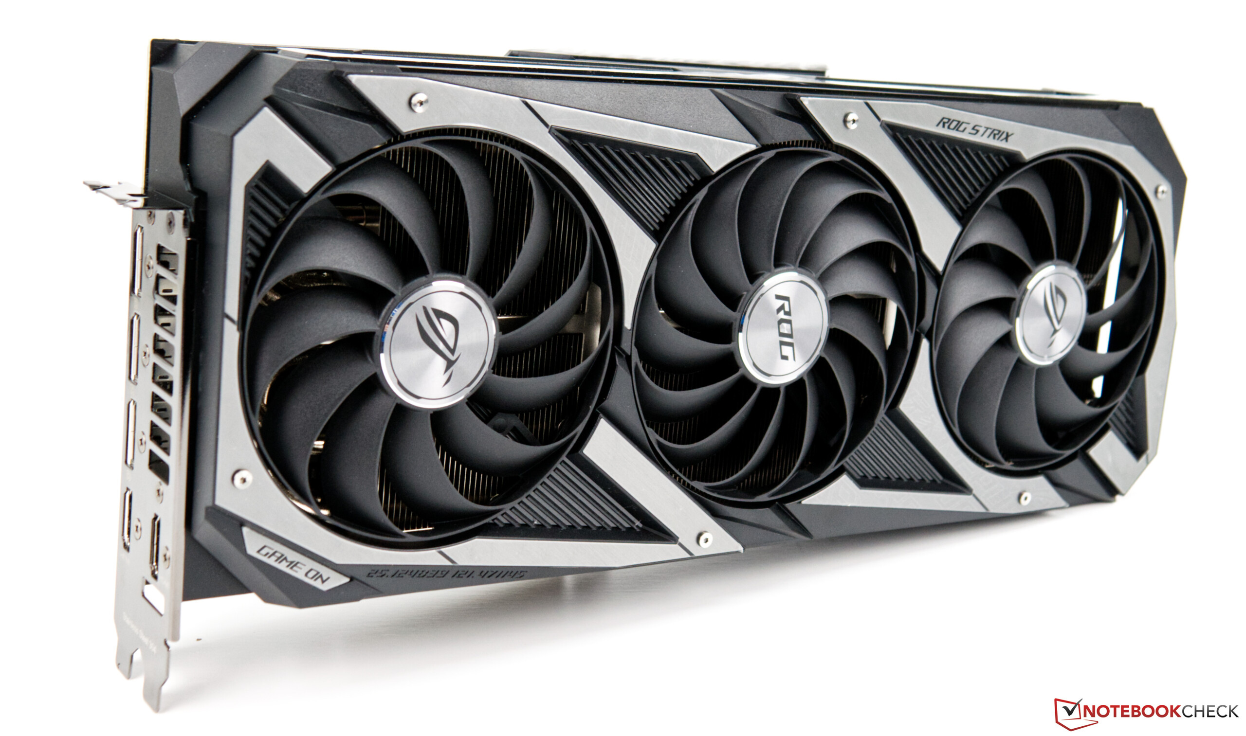 Asus GeForce RTX 3080 ROG Strix Gaming OC desktop GPU in Asus GeForce RTX 3080 ROG Strix Gaming OC desktop GPU in