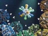 Engineered protein nanoparticles covered with various influenza proteins, for instance, can help us with new approaches to develop vaccines. (Image source: Ian C. Haydon / UW Medicine Institute for Protein Design)