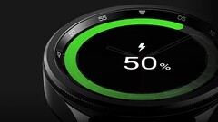 A Galaxy Watch on a charger. (Source: Samsung)