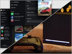 Xbox app on Windows (top) and Steam Machine (bottom).