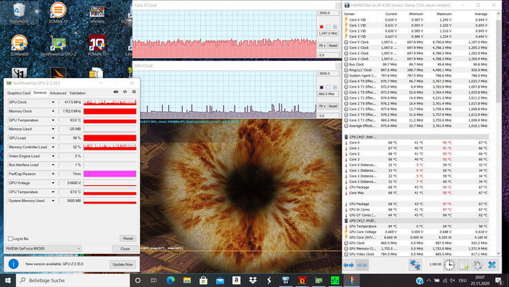 The HP Envy 13-ba0001ng during our stress test