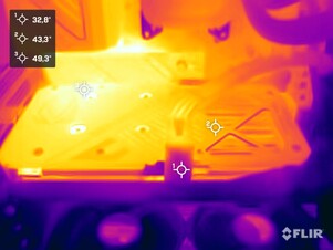 The Zotac GeForce RTX 5060 AMP in the stress test