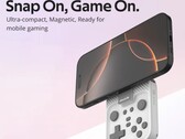 The Abxylute Snap-on magnetic game controller slides and swivels into position for use with smartphones. (Image source: Abxylute)