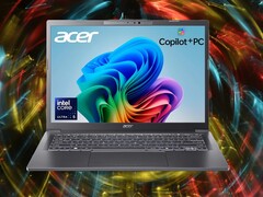 The Acer Aspire 14 AI weighs 1.397 kg (3.08 lbs.).