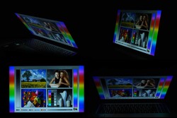 Viewing angle stable screen