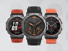 A new Zepp Health app update allows users to search for watch faces for Amazfit smartwatches like the T-Rex 3 (pictured). (Image source: Amazfit)