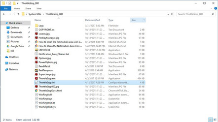 Delete the ThrottleStop.ini to reset all settings