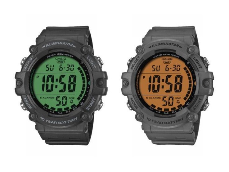 The Casio AE-1500WHC-1AV (left) and AE-1500WHC-8AV (right) watches. (Image source: Casio)