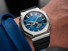 Casio’s new G-Shock GBM-2100A-2B (pictured) and GBM-2100A-4B watches are launching in the UK. (Image source: Casio)