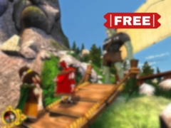 Ceville features up to three playable characters with distinct and eccentric personalities. Pictured - an official screenshot from the game with the text 