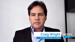 Craig Wright says Bitcoin is &#039;digital cash&#039; and not really encrypted (image: KITCO/YouTube)