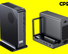 The MCIO 8i promises 512Gbps bi-directional bandwidth. Pictured: the new mini PC (left) and eGPU (right) from GPD (edited).
