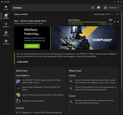 GeForce Game Ready Driver 555.85 downloading in the Nvidia app (Source: Own)