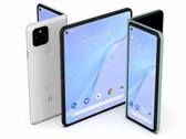 Possible look for the upcoming Google Pixel foldable phone (Image Source: Android Headlines)
