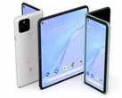 Possible look for the upcoming Google Pixel foldable phone (Image Source: Android Headlines)