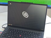The Lenovo ThinkPad T14 Gen 7, running Linux Mint.