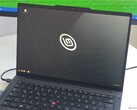 The Lenovo ThinkPad T14 Gen 7, running Linux Mint.