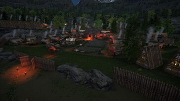 An image showing a village in Land of the Vikings.